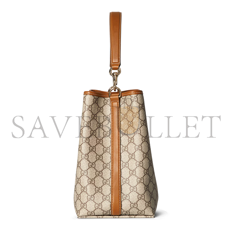 GUCCI GG EMBLEM MEDIUM BUCKET BAG 815103 (25*25*15.5cm) GUCCI GG EMBLEM MEDIUM BUCKET BAG 815103 (25*25*15.5cm)